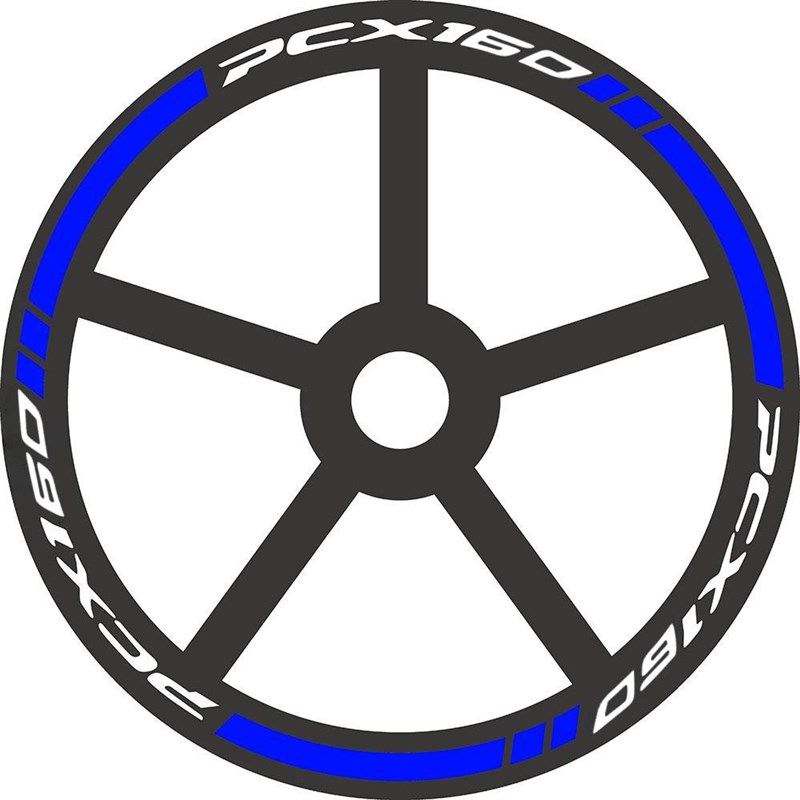 适用本田PCX160 125 150轮毂贴轮胎贴反光贴字母贴纸贴花装饰改装