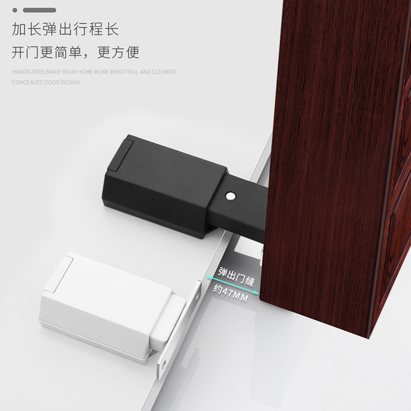 柜门磁吸重型反弹器按压式磁铁吸合器强磁门吸外开隐形门高门按弹