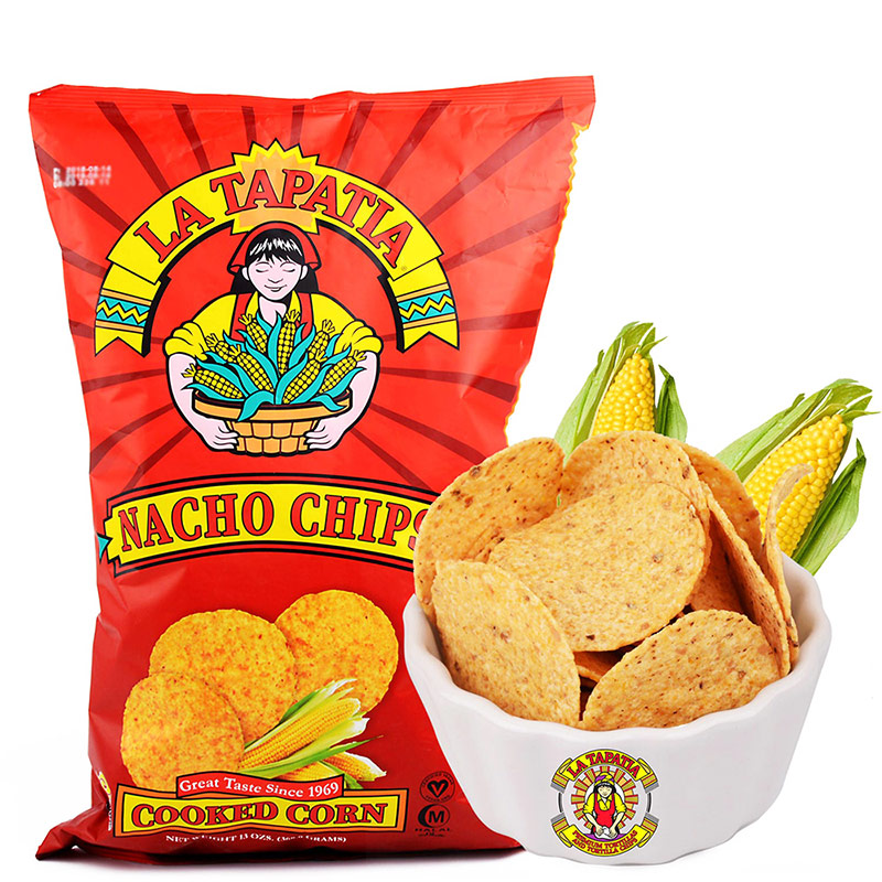 美国进口墨西哥少女玉米片原味咸味小吃香脆粗粮零食薯片283.5g