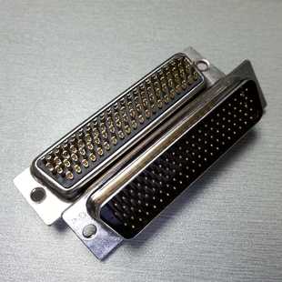 焊线式 高密度车针HDB104P公头 新品 104矩形连接器 sub104针插头