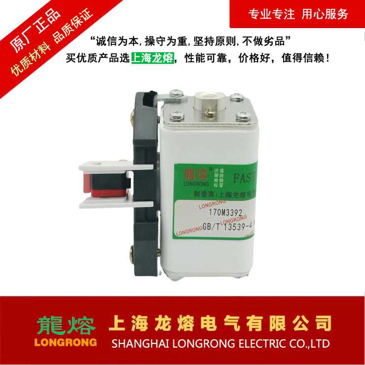 上海龙熔熔断器170M3392 1000V 125A熔芯 保险丝电子元器件
