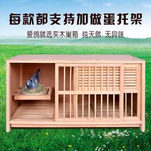 鴿子信鴿巢箱配對籠賽鴿配對巢箱實木鴿子籠鴿具木質(zhì)籠子狗狗