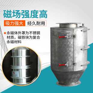 恒富机械滚筒式 永磁除铁器拆卸方便便于清理 磁体 高梯度磁选机