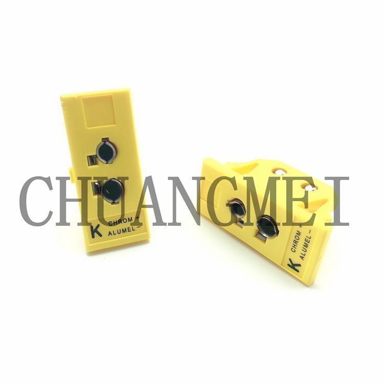 原装进口大面板热电偶插头安装面板插座UPJ-K-F公头OSTW-K-M/F