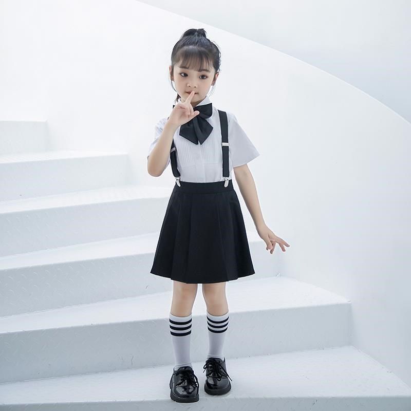 主持人礼服女童男童端庄大气中学生演出服儿童大合唱朗诵表演服装