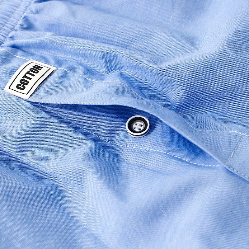 内裤阿罗裤男士纯棉大码宽松睡裤夏季透气不卡裆哈罗裤梭织孖烟通