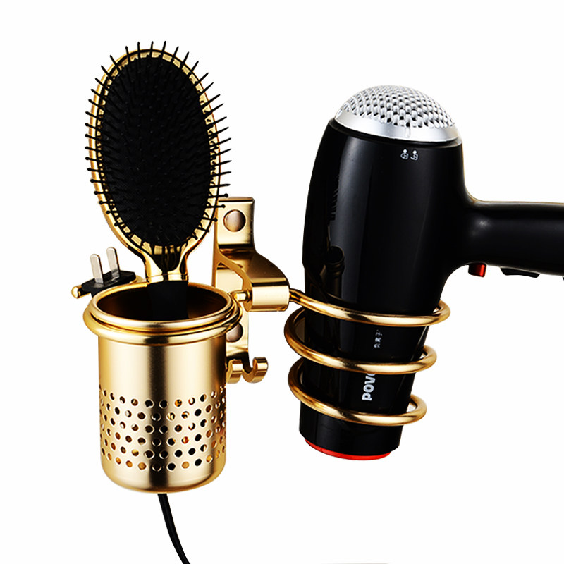 吹风机架子浴室用品用具美发店发廊梳子收纳风筒架挂墙挂钩置物架