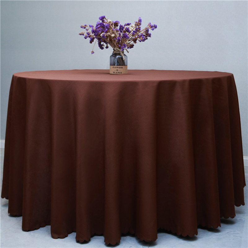 定做酒店饭店桌布办公室客厅茶几台布家用餐桌大圆欧式桌布