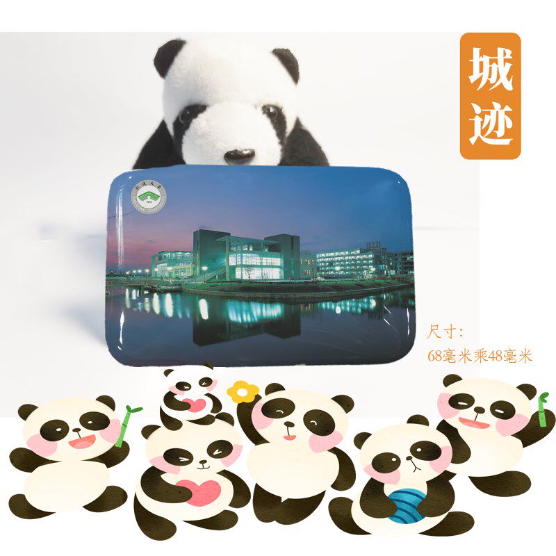 南通大学冰箱贴校徽南通大学纪念品校友留念高考伴手礼磁性贴