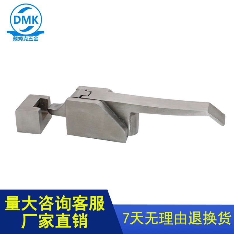 冷冻库半埋门安全把手DK615烘箱锁冷库门锁烤箱门锁蒸饭箱锁铰链