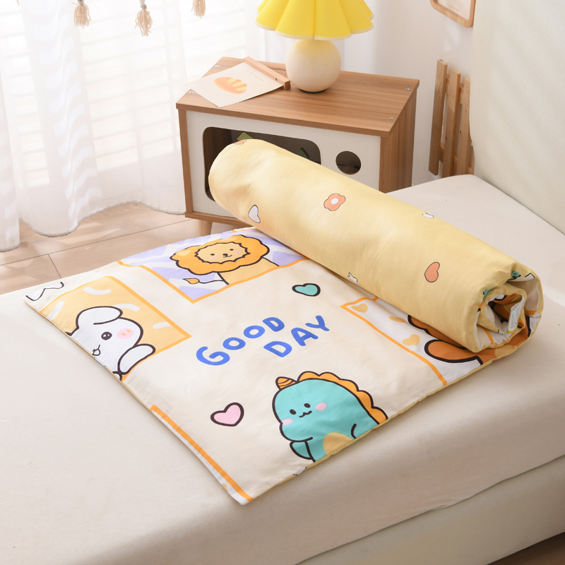 夹棉幼儿园被子三件套被褥六件套宝宝午睡入园床品纯棉儿童夏四季