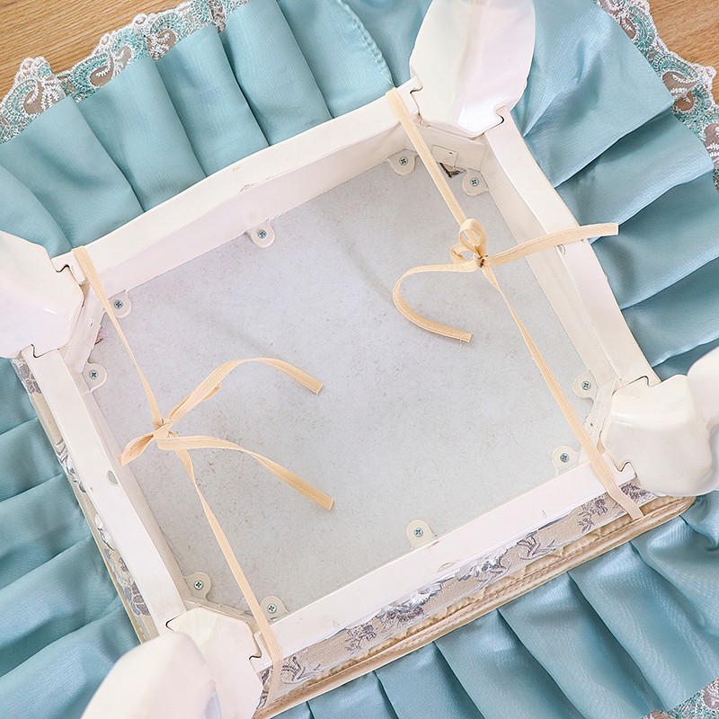 化妆凳子垫梳妆凳垫椅垫长方形坐垫夏天家用透气防滑椅子座垫套罩