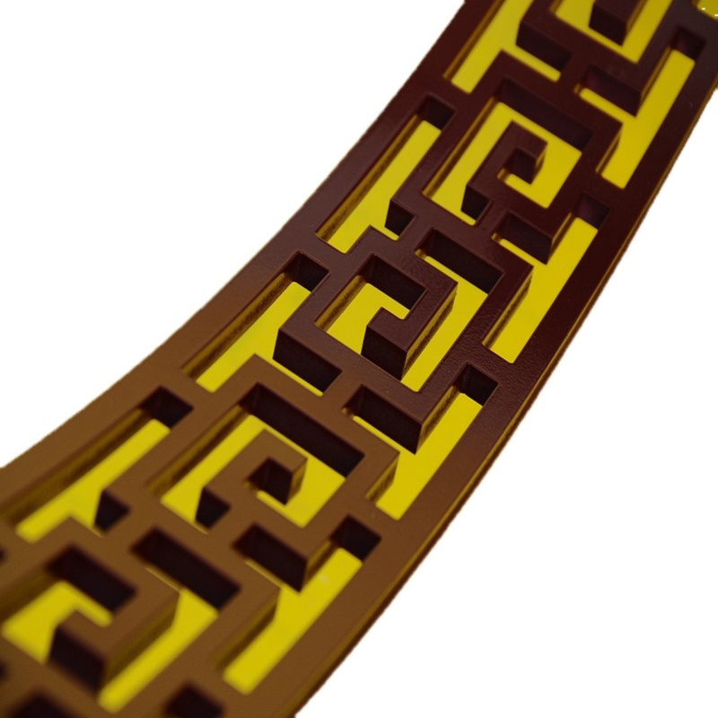 PVC镂空花格雕花板隔断新中式门窗吊顶背景墙中医馆边框装饰线条