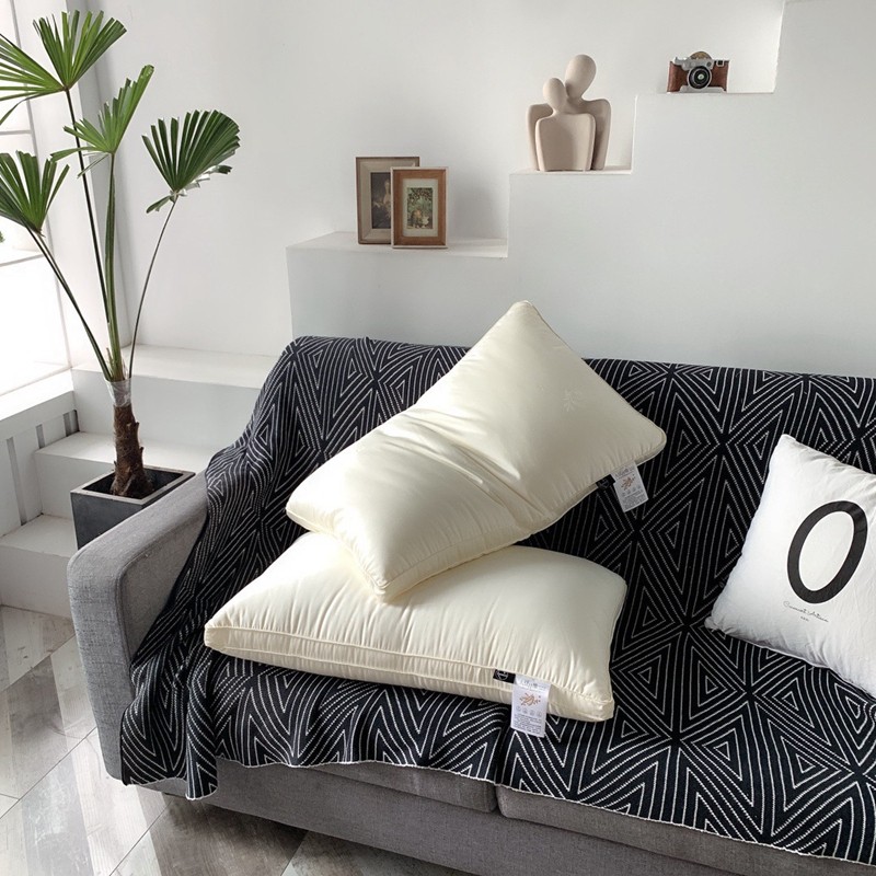 大豆纤维极奢枕芯家用1对装酒店情侣成人枕头48*74学生宿舍单人枕