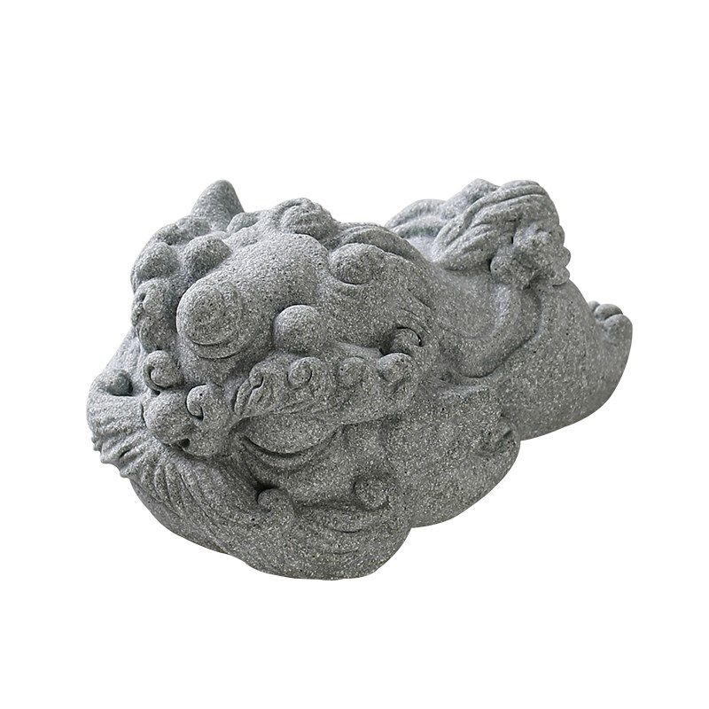 创意醒狮萌趴茶宠茶玩摆件国潮舞狮盖置笔托笔架鱼缸造景盆栽装饰,家居饰品,装饰摆件,淘宝优惠券,粉丝福利购,淘宝优惠卷