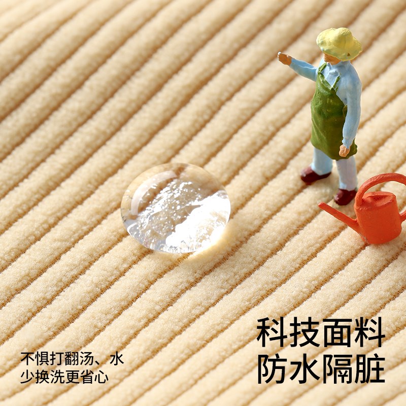 贝肽斯婴儿罩衣秋冬款儿童围裙防脏防水透气轻便可拆洗灯芯绒罩衫