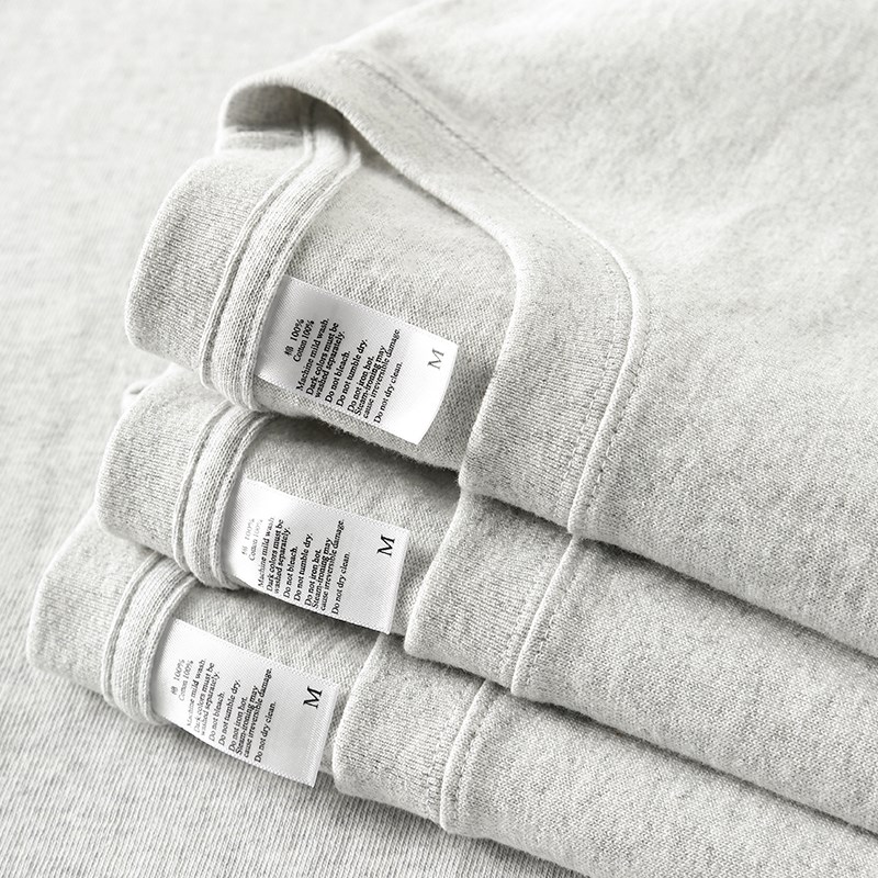 舒适有质感!250g重磅纯棉短袖t恤女夏季宽松百搭灰色圆领纯棉上衣