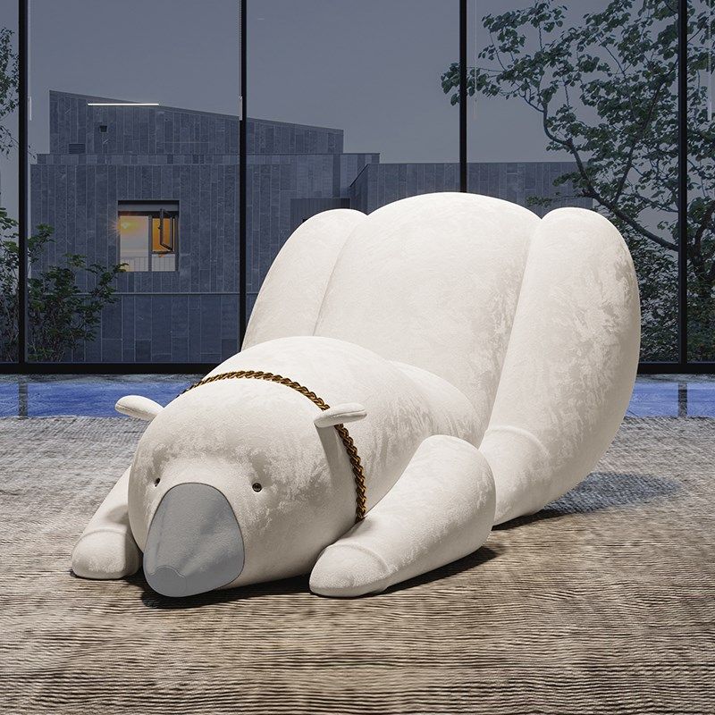 极简大师 意式北极熊懒人沙发椅网红款设计师单人轻奢休闲椅家用,住宅家具,沙发椅,淘宝优惠券,粉丝福利购,淘宝优惠卷