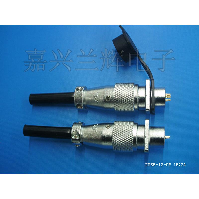 ZJPT重强 航空插头 插座 连接器 P12-5P 5A-5B（5芯）开孔12MM