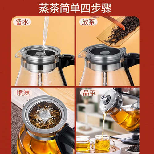 煮茶器家用煮茶壶黑茶专用多功能电水壶全自动养生蒸汽喷淋式泡茶