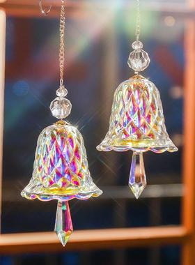 跨境彩虹水晶风铃窗户挂饰铃铛玻璃挂件太阳捕手圣诞装饰