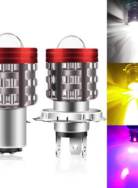 跨境热销汽车led大灯摩托车大灯前照灯H4 H6 BA20D 天使眼led大灯