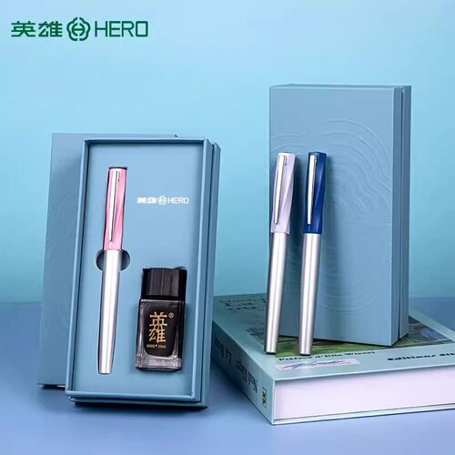 【母亲节礼物】英雄钢笔E505高颜值创意礼物练字硬笔办公签字笔女士高档精致复古书法笔刻字定制送礼