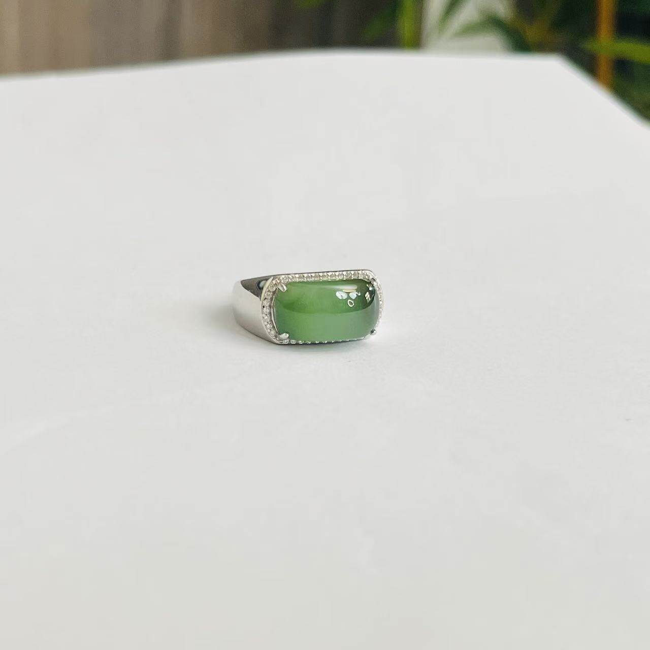 【璇姐专享】碧玉猫眼戒指