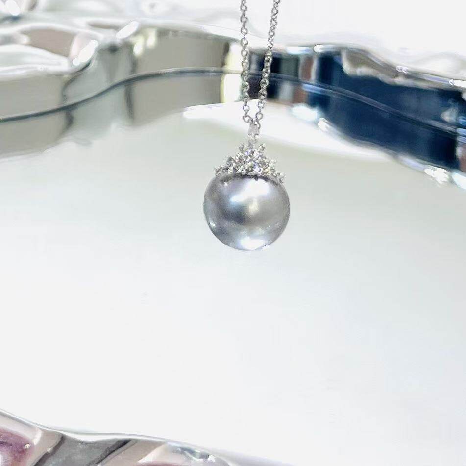 【璇姐专享】莫桑款铂金灰大溪地珍珠吊坠 已售罄