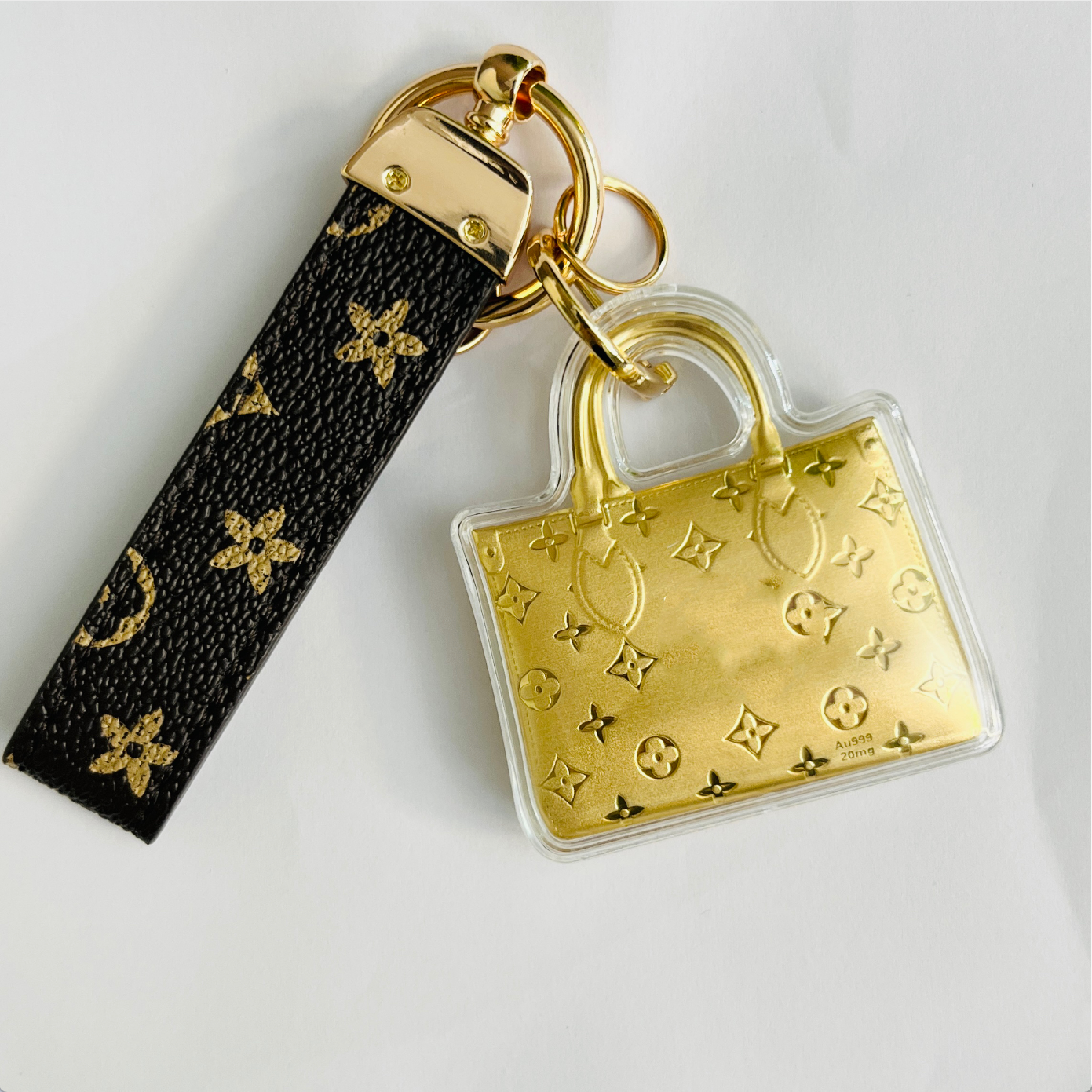 【璇姐专享】足金金箔包包钥匙扣