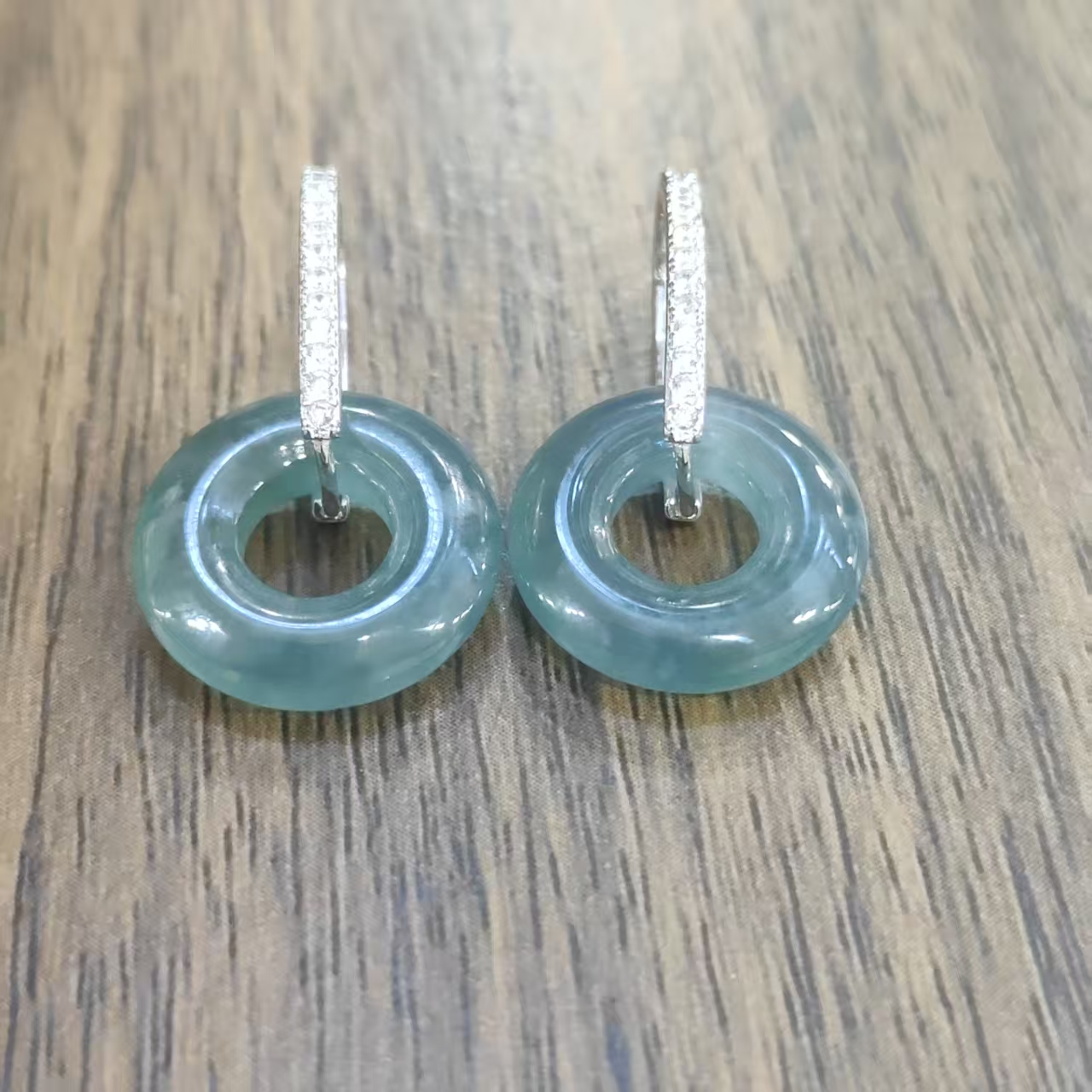 【璇姐专享】翡翠甜甜圈耳扣