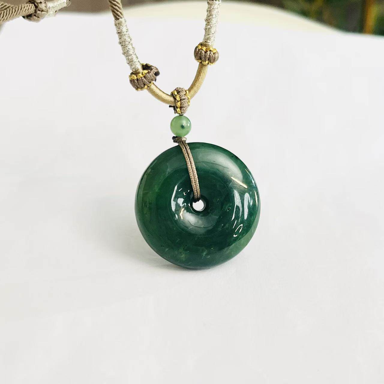 【璇姐专享】碧玉平安扣吊坠