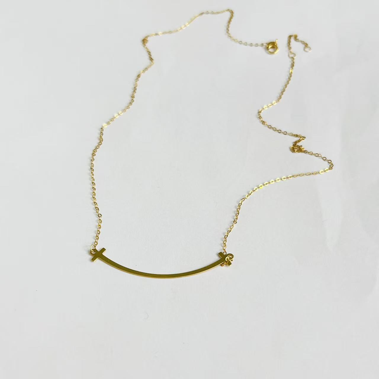 【璇姐专享】18k微笑项链