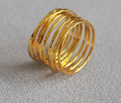 【璇姐专享】光圈多层缠绕鸟巢戒指