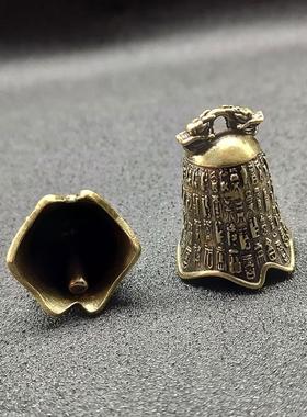 龙年百兽铃铛挂件小吊饰串挂黄铜工艺品摆摊小件街头复古跨境新品