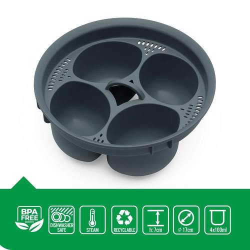 Termomix 附件 小美机配件 四合一蒸蛋器 TM5 TM6适用 鸡蛋煮锅