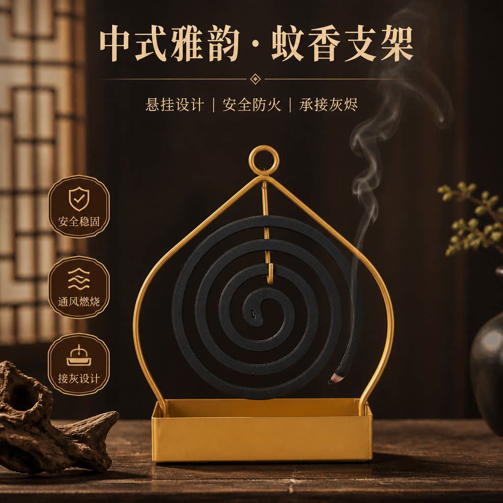蚊香支架创意简约型铁艺挂式蚊香