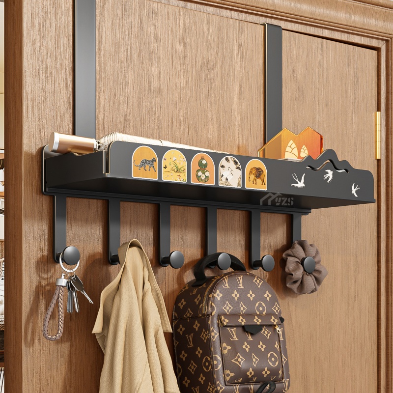 门后挂衣钩免打孔入户门上挂衣架