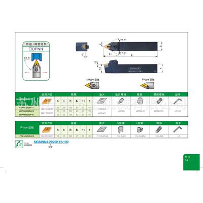数控车刀外径端面切削用车刀MDPNN2020K15全系可订，价格拍前询