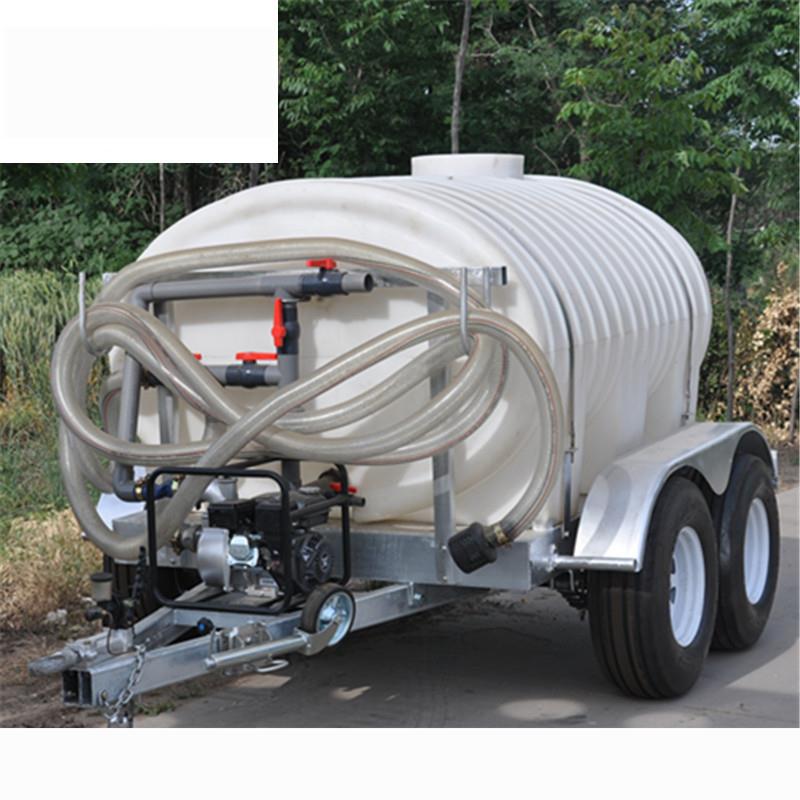 水罐拖车饮用水标准水塔镀锌拖车园林洒水罐车