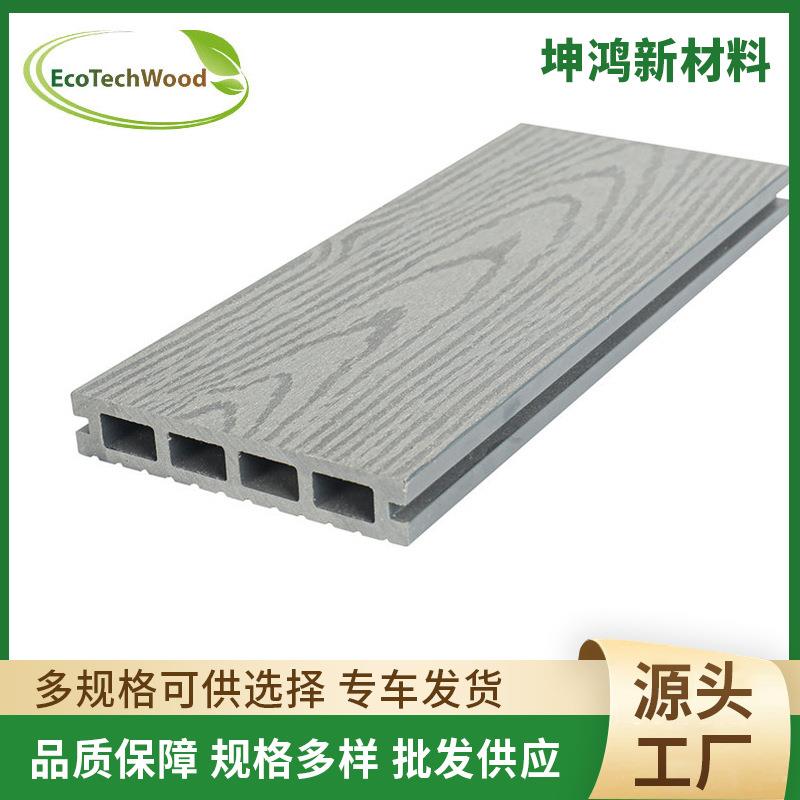 浮雕纹方孔地板户外庭院自铺防滑阳台价格塑木室外抗腐地板