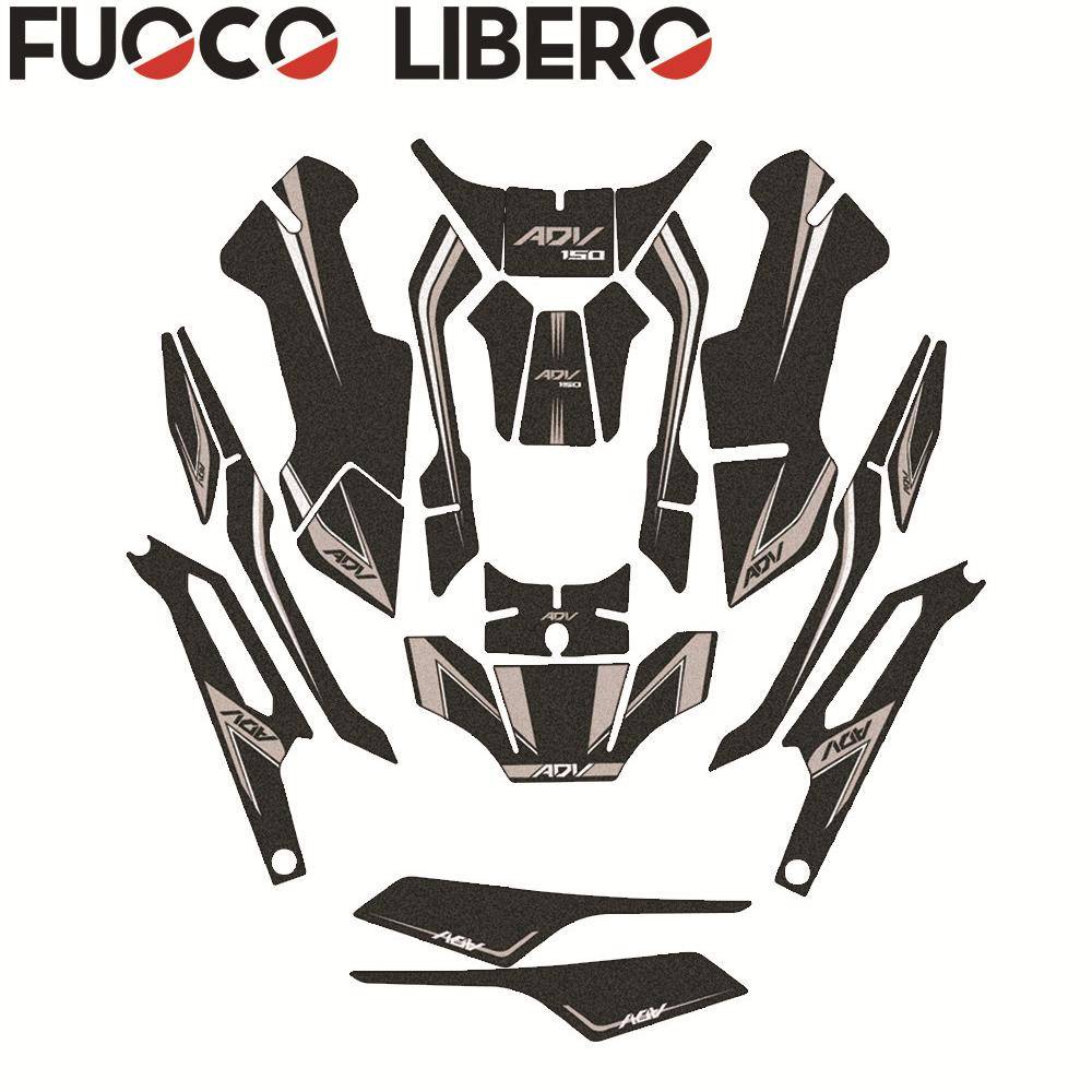 适用ADV150XADV150油箱盖贴车身装饰贴脚踏侧贴尾架贴贴纸