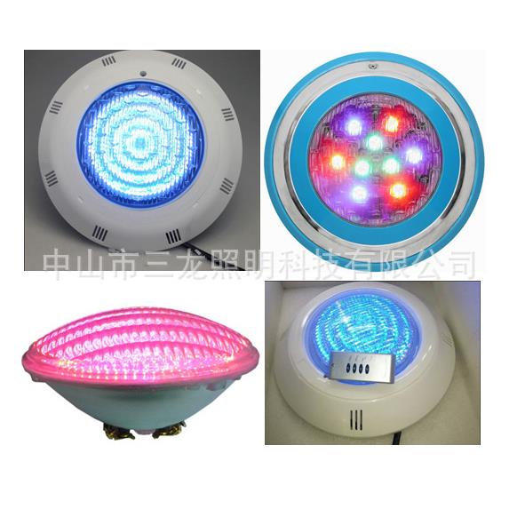 LED泳池灯各种款式参数水下灯2835贴片PAR56灯泡RGB遥控