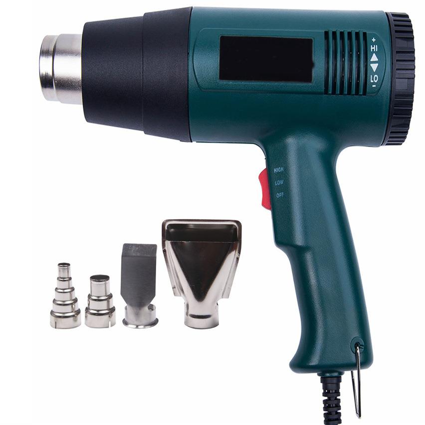 工厂1800W可调温热风枪汽车工业贴膜烤枪外贸HeatGun