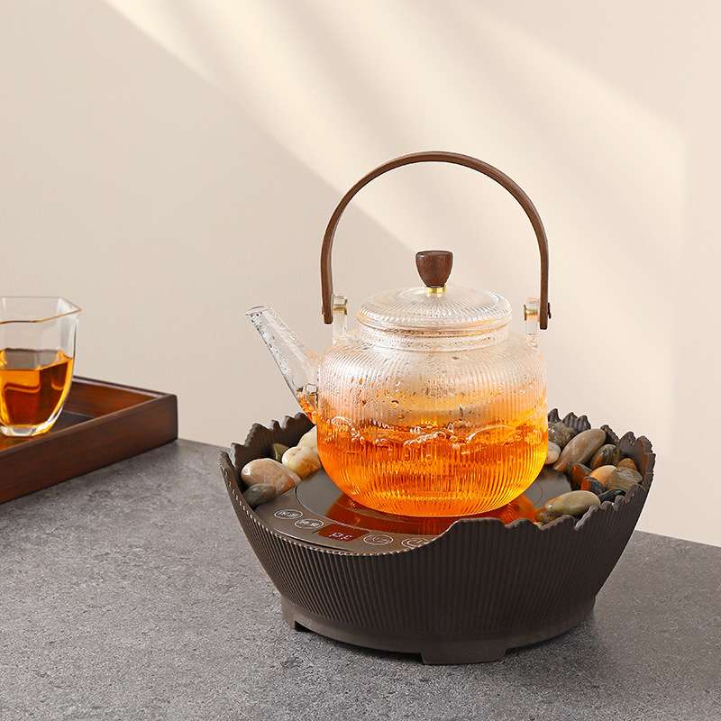 家用围炉煮茶炉室内一套烤茶煮茶器煮茶炉整套电陶炉烧水壶玻璃壶
