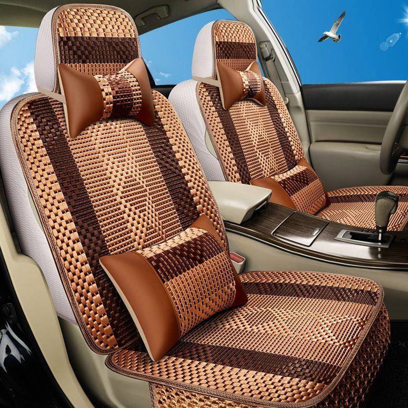 适用汽车坐垫透气套夏天五座通用汽车四季坐垫包围座套车用