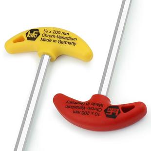 HAFU德国进口T型内六角扳手平头加长特长T字六角匙3456 12mm