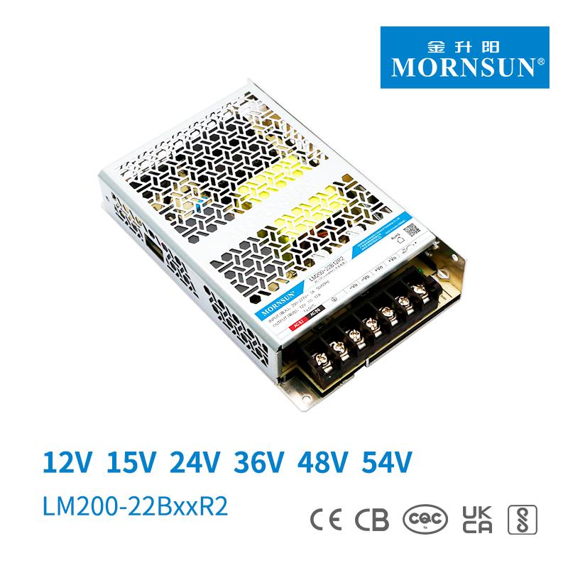 金升阳24V开关电源LM200输出12v15v24v36v48v54v超小体积电源200W