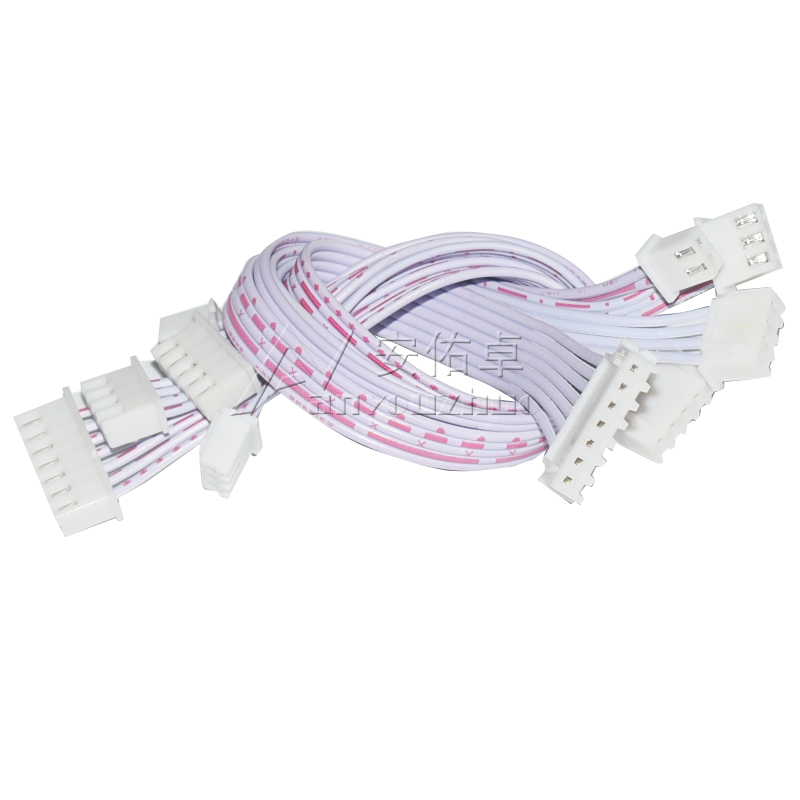 XH2.a54mm红白排线电子线2 3 4 5 6 7 8P连接线插头线双头同向反