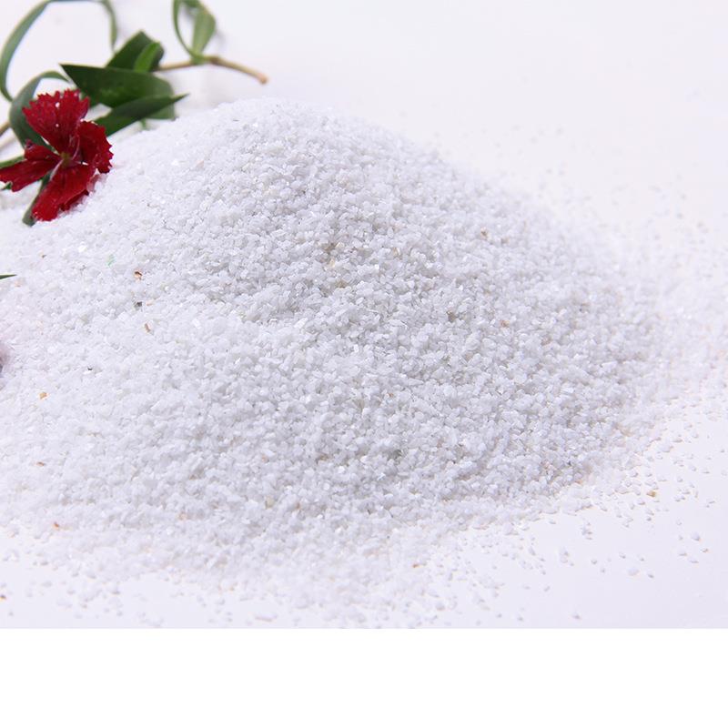 新款直销白色石英砂 天然机制净水处理过滤滤料 多肉鱼缸底砂石子
